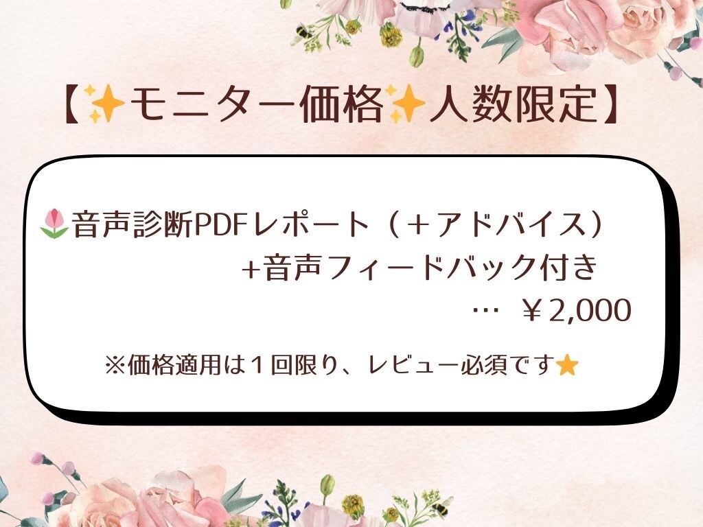 英語発音印象タイプ診断＆音声フィードバックします ♪あなたらしさを引き出し、英語の声に自信を持てる イメージ9