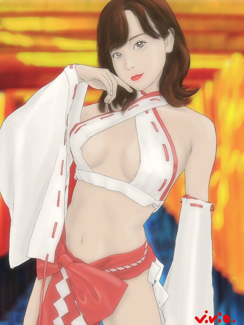 ややリアル寄りのグラビア風イラストを描きます イラストでコスプレしてみませんか？ イメージ2