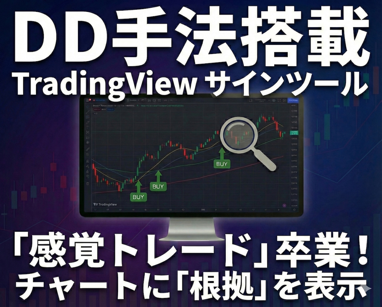 TradingViewサインツールを提供します 独自手法によるチャート分析のトレビュー版！日本株の株式投資！ イメージ1