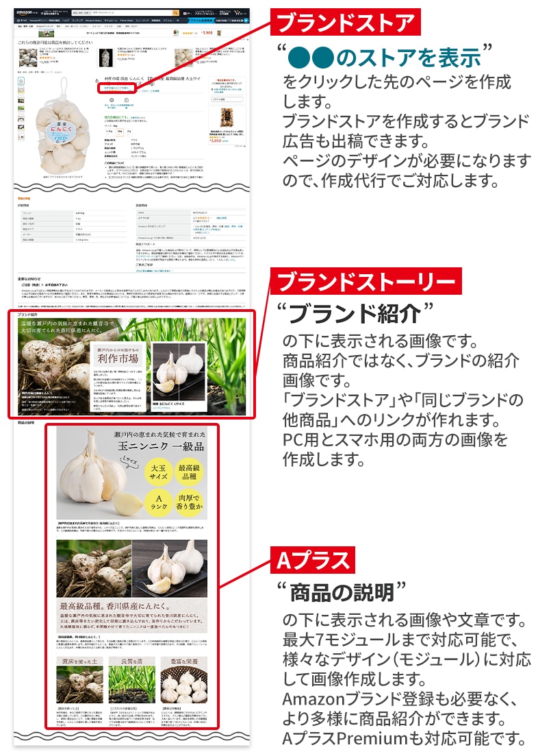 プロが売れる「商品紹介コンテンツ」の画像作成します 丸投げOK！Aプラス、ブランドストーリー、ブランドストア作成 イメージ2