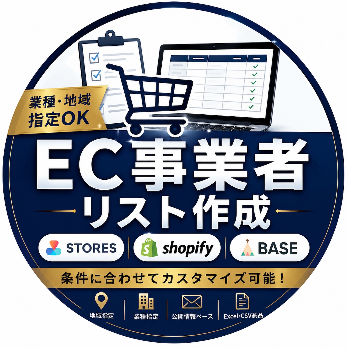 事業者リストを作成します EC事業者の営業リストを業種・条件指定で作成します！ イメージ1