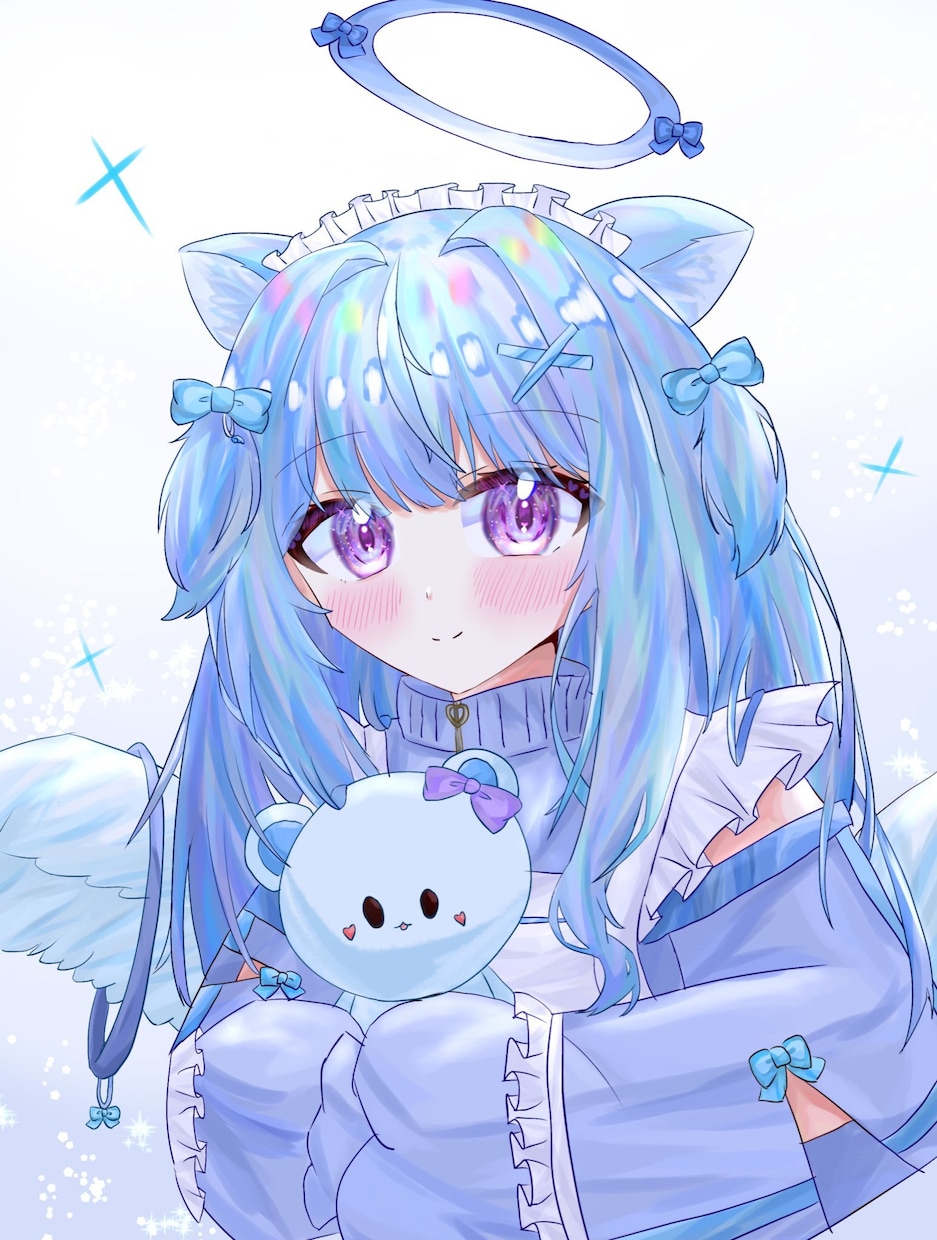 キラキラな可愛い女の子を描きます 目に凝ったイラストで惹き付けます！顔を最高に可愛くします！ イメージ1