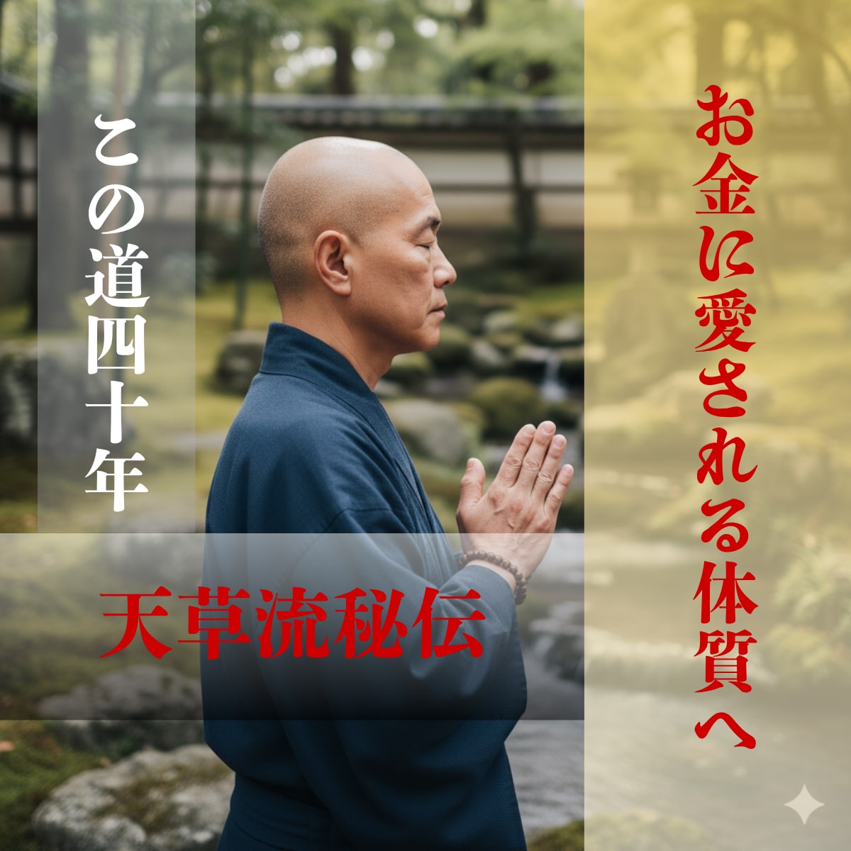 お金に愛される体質になれば人生の全てが変わります この道40年/【天草流秘伝術】により体質改善をフルサポート イメージ1
