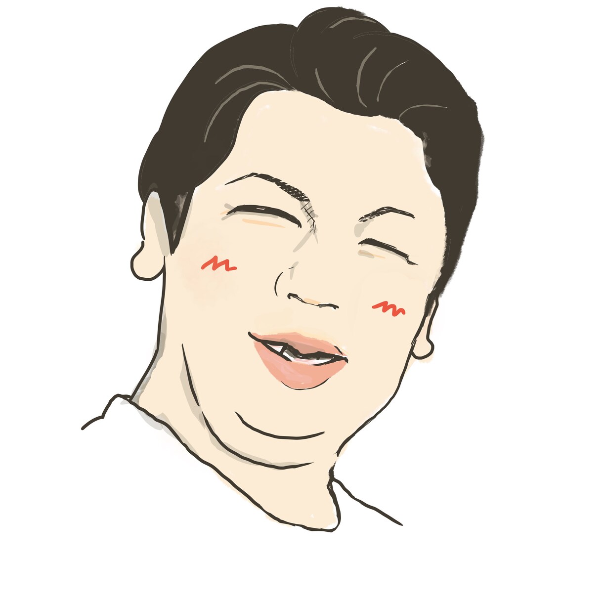 名刺や資料に載せやすいシンプルな似顔絵を描きます 写真は載せたくないけど、顔を覚えて欲しい方に似顔絵がお勧め！ イメージ5