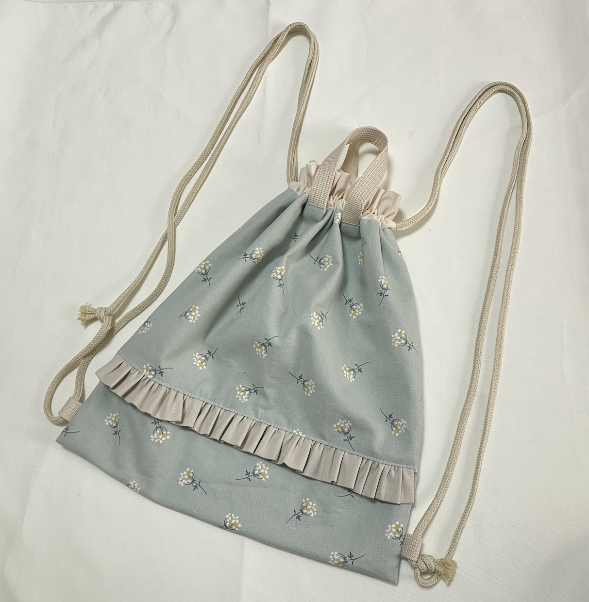 入園入学グッズお作りします 幼稚園、保育園、学校で使うバッグ、巾着袋等お作りします♡ イメージ6