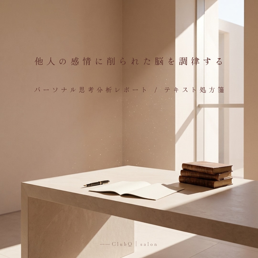 他人の感情に削られた脳を学術の光で紐解き調律します 脳科学と認知科学の視座で紐解く、あなただけの思考分析レポート イメージ1