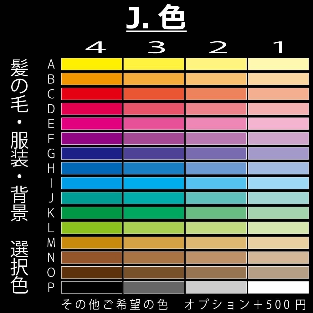 シンプル可愛いセミオーダーアイコンをつくります 27,000,000通り！パーツ内から任意の番号を選ぶだけ！ イメージ10