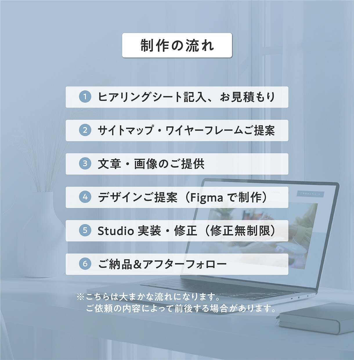 個人店オーナー様応援　StudioでHP制作します ご自身で簡単に「お知らせ」や「ブログ」を更新！ イメージ4