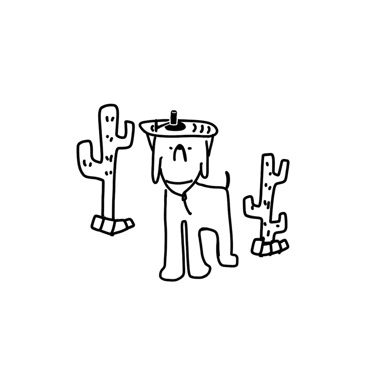 モノクロでかわいいイラスト作成いたします シンプルながら個性あるイラストを制作してみませか。 イメージ3