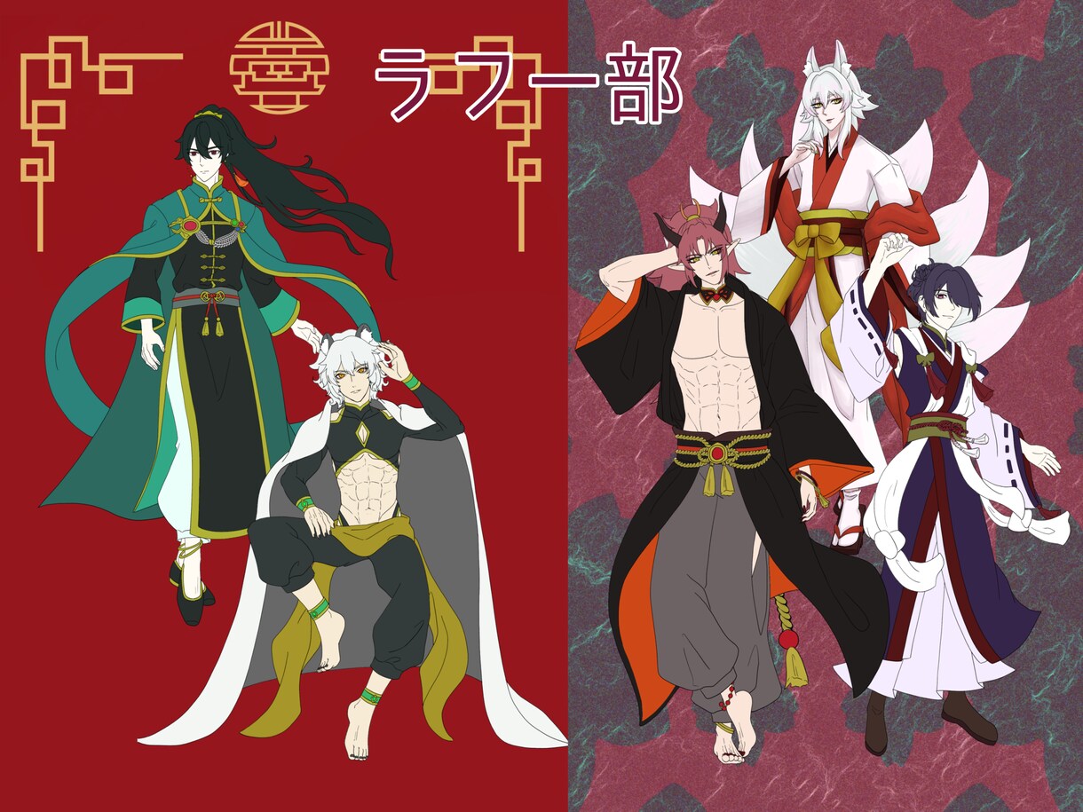 オリジナルキャラクターを制作します あなたの理想をカタチに！様々な場面で使える立ち絵を制作します イメージ4