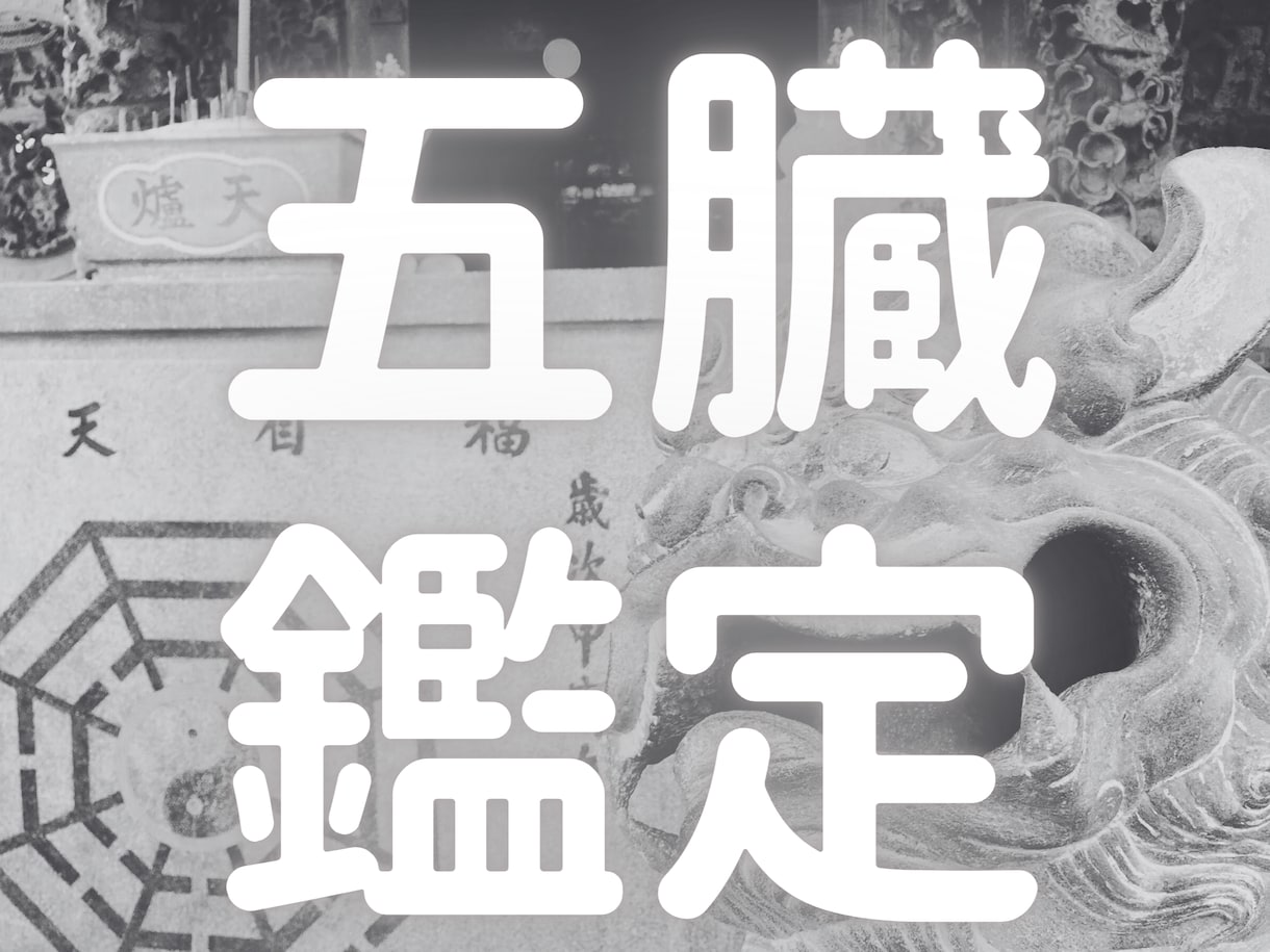 五臓を鑑定し、気を増やし、適正な状態にいたします 整った五臓は身心を癒すこができるようになります イメージ1