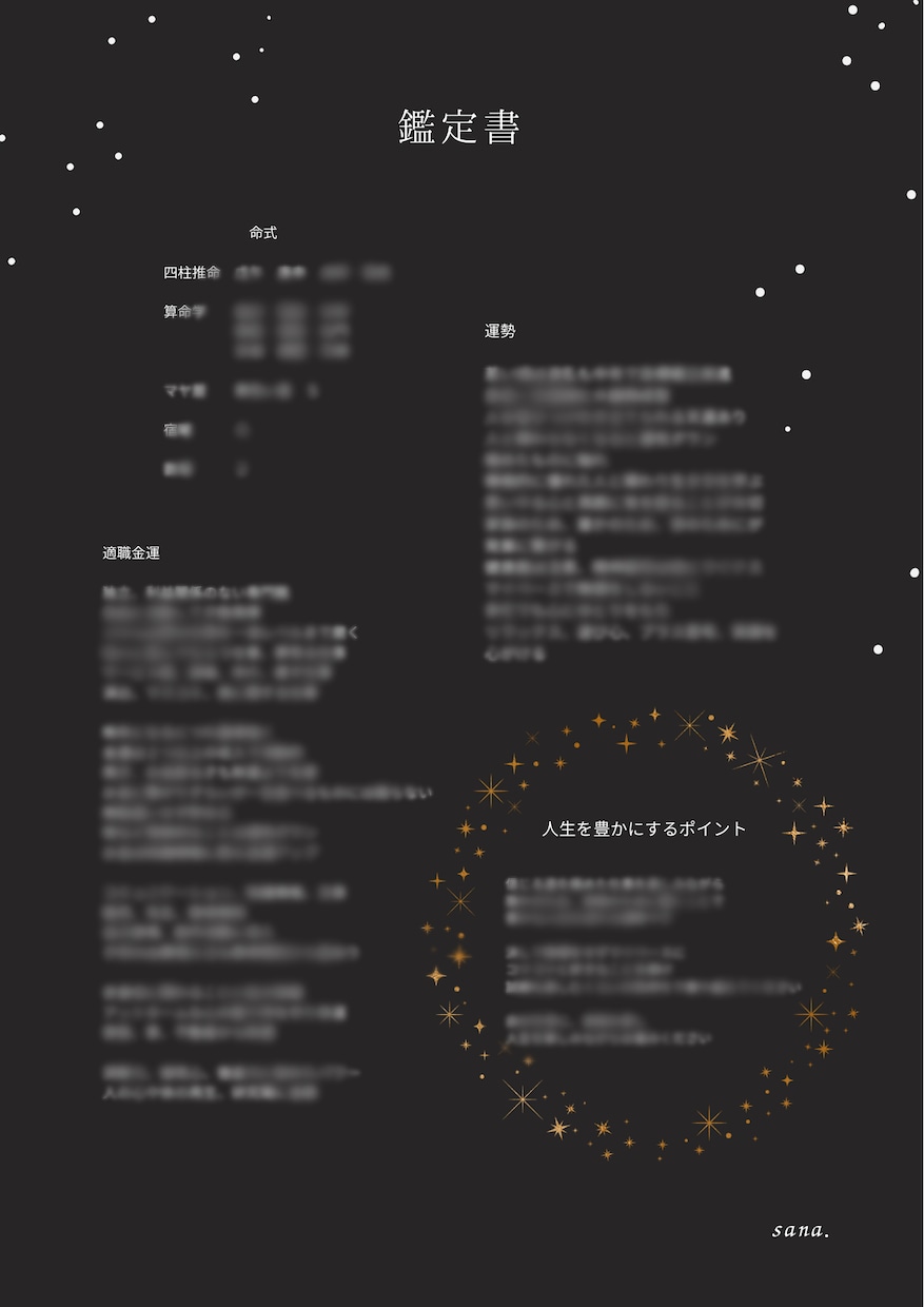 鑑定書付✨運勢✖︎使命✖︎適職金運をみます おまとめ価格‼️生まれもった運勢を知ることで生きやすく イメージ4