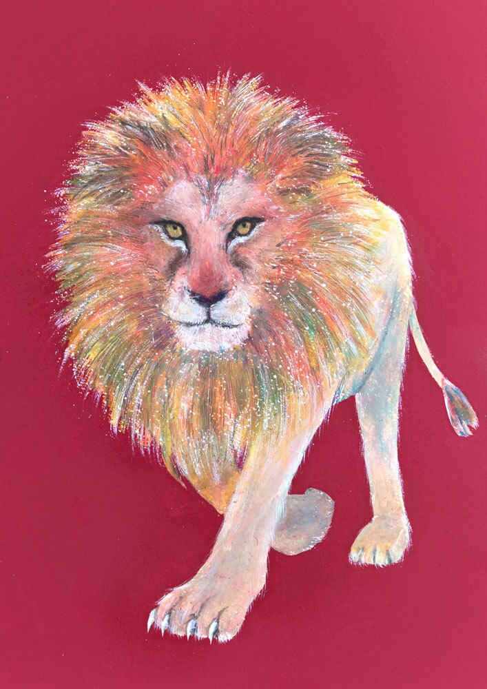アナログ制作で動物を描きます オイルクレパスを使った繊細で優しいタッチです イメージ7
