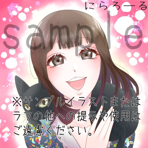 最短一日】女性男性中性動物OK！アイコン描きます 吹き出しアイコンや似顔絵OK！ラフや線画での納品も可能です。 イメージ3