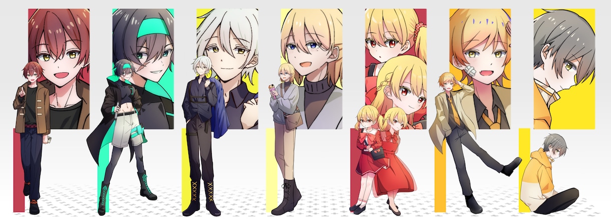最短即日！シンプルで可愛い立ち絵お描きします 【4月中限定特別価格！全身3000～！】 イメージ2