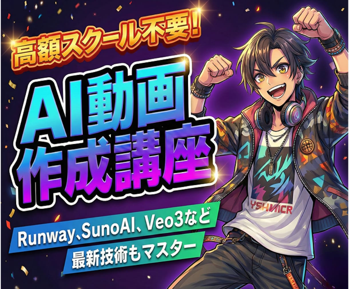 高額スクール不要！ AI動画作成講座を販売します 初心者でもプロ級AI動画が作れる最新技術の動画教材 イメージ1
