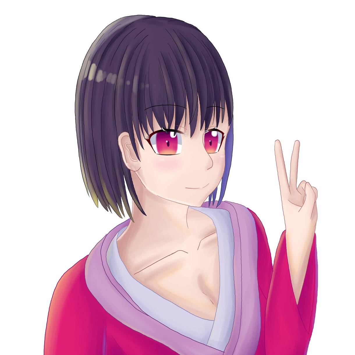バストアップのイラストを描きます 様々な塗り方の対応ができます。 イメージ4
