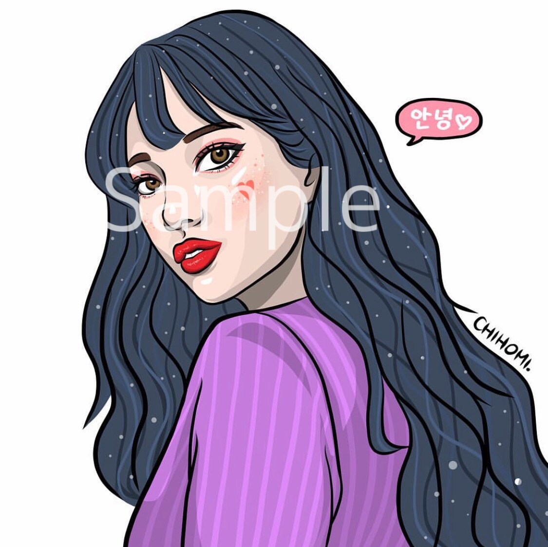海外風可愛いポップアートを描きます iPad Proであなただけのポップアートを描きます イメージ5