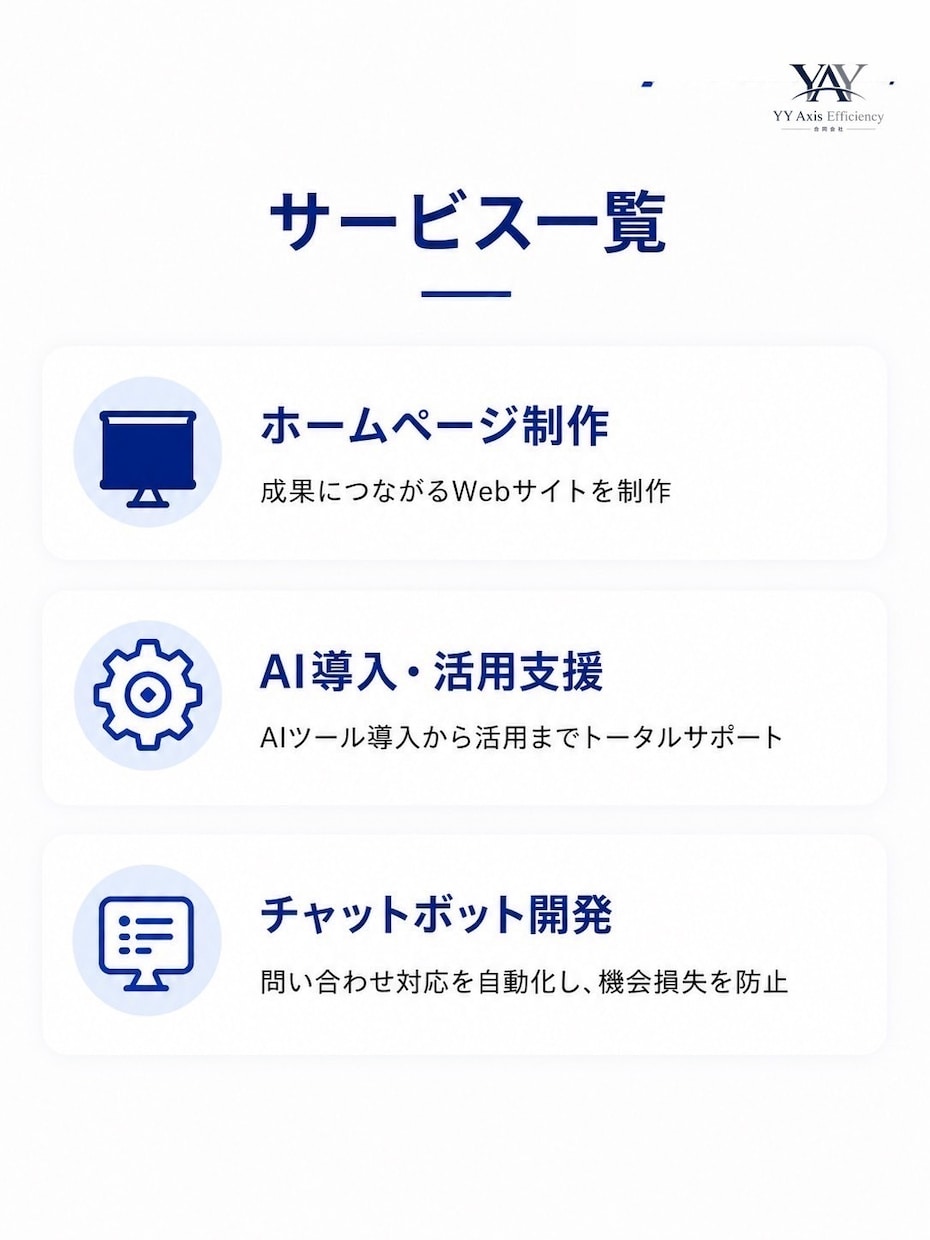 AI活用で集客につながるホームページ制作をします 「AI活用と高品質デザインで集客と効率化を支援」 イメージ3