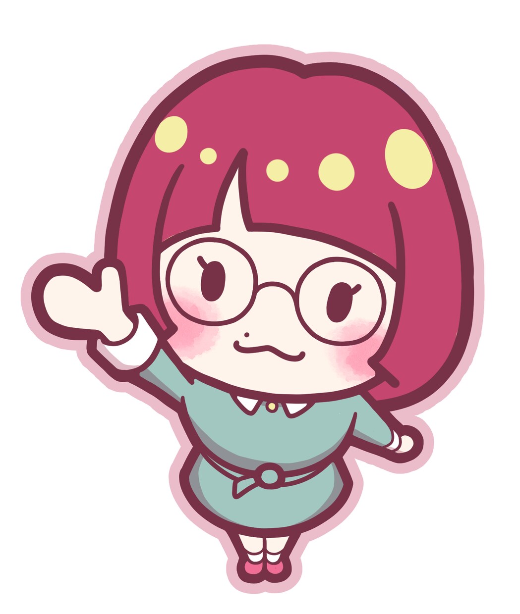 ポップな似顔絵つくります Tシャツなどのグッズにプリントしてプレゼントにも！※販売不可 イメージ3