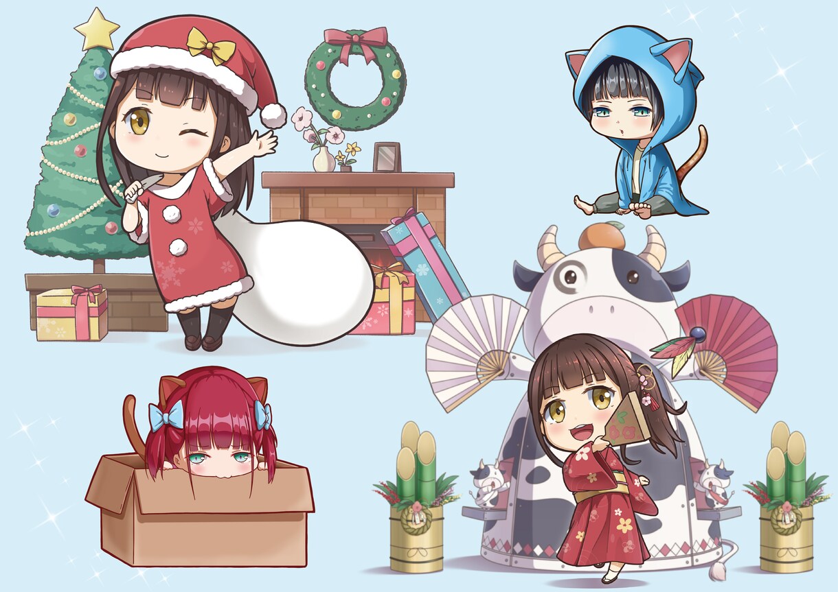 グッズやアイコンなどかわいいイラストをご提供します SNSアイコンやブログ内のイラスト、グッズイラストなど！ イメージ3