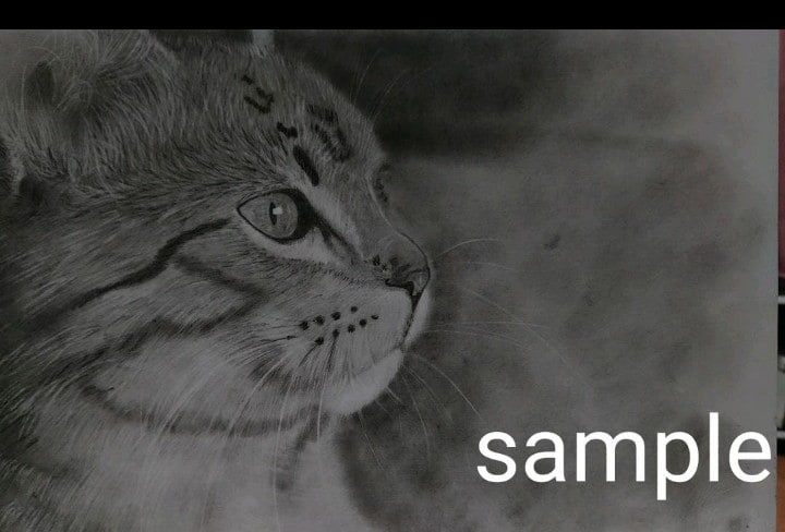 愛犬、愛猫、ペットのリアルな似顔絵オーダー承ります 精密描写で描きます。インテリアアートなどにいかがでしょうか。 イメージ6