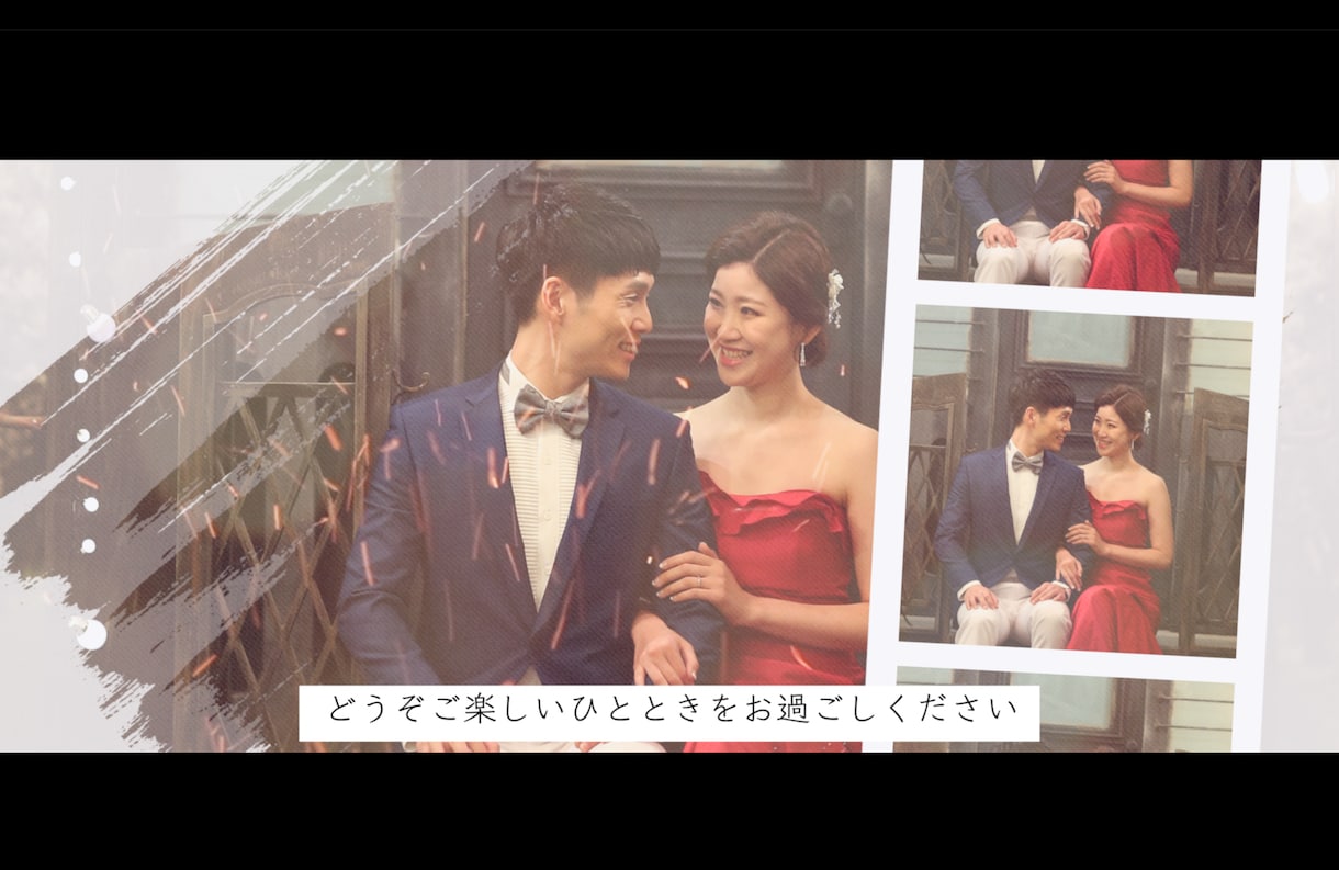 ちゃんみな曲★シンプルで感動的な動画を制作します SNS人気沸騰★シンプルで感動的★結婚式オープニング動画です イメージ7