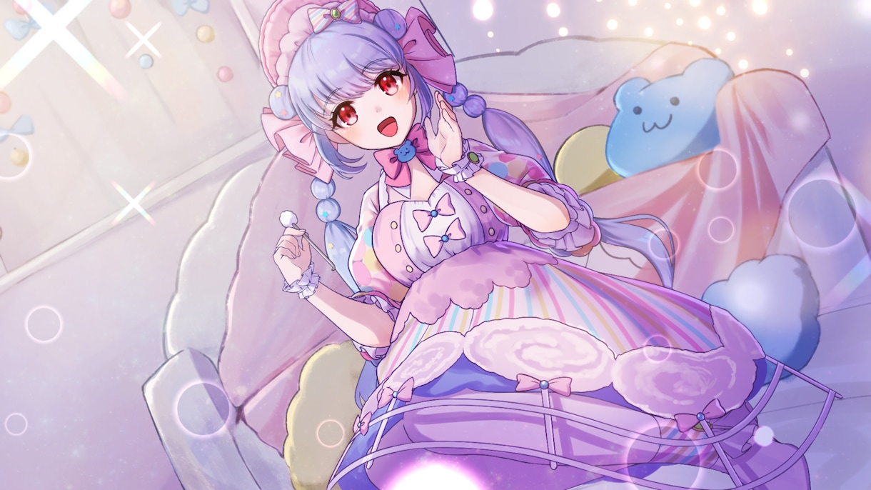 商用利用込み！かわいい人物イラストお描きします 活動用、動画用、など鮮やかな色味でイラストを作成します！！ イメージ1