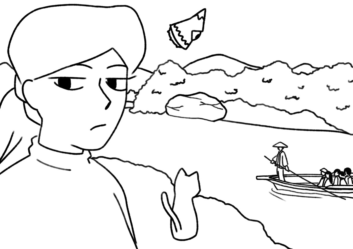 商用OK！シンプルな人物＋背景を描きます 表紙、挿絵などワンポイント絵が欲しいときにおすすめです。 イメージ6