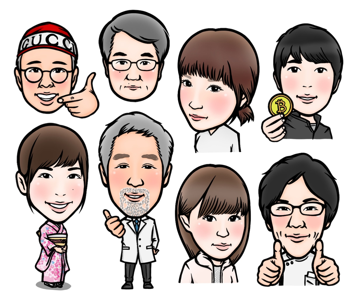 似顔絵を描きます snsアイコン、LINEスタンプ、名刺などに活用ください！ イメージ2