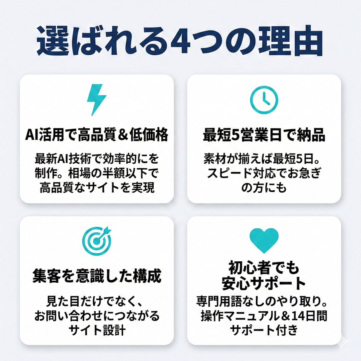 AI活用で高品質＆最短5日！ホームページ制作します WordPressで集客に強い制作｜初めての方も丸投げOK イメージ3