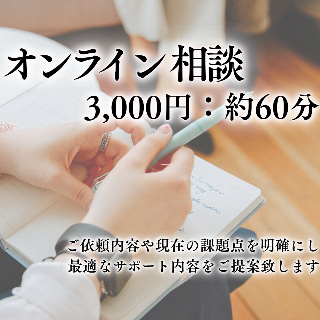 オンライン相談を承ります ご依頼内容や現在の課題点などを一緒に整理致しましょう イメージ1