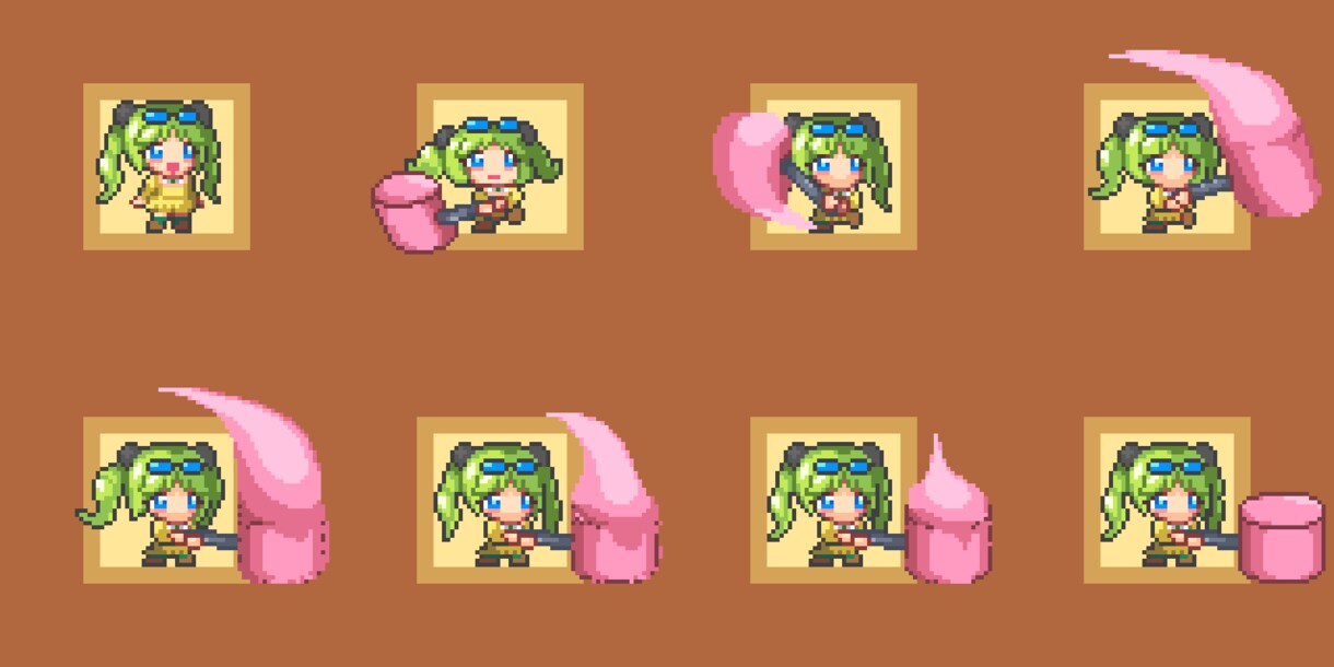 ゲーム制作経験者がゲーム用ドット絵描きます アニメーション対応、Unity2D向けなど可能です！ イメージ3