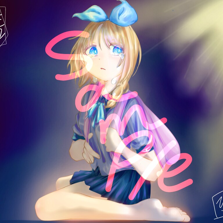 サムネ，歌ってみた，アイコン用のイラスト作成します 納得のできるまで付き添わせていただきます イメージ1