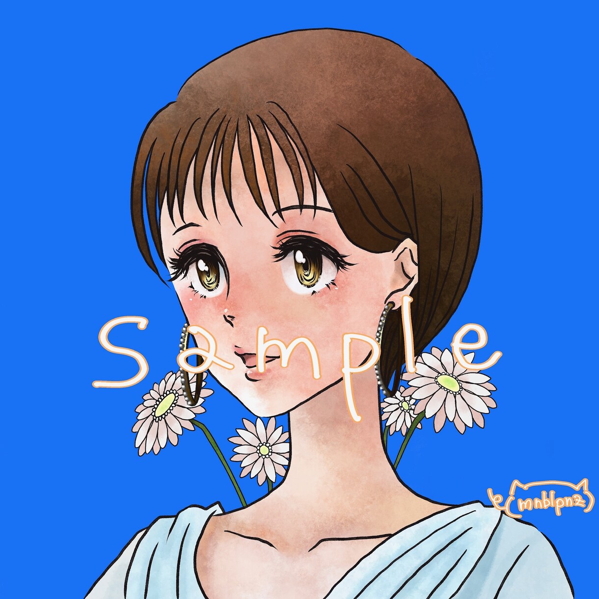 70~80年代少女漫画テイストのアイコン描きます レトロな少女漫画テイストのSNSアイコンです。 イメージ8