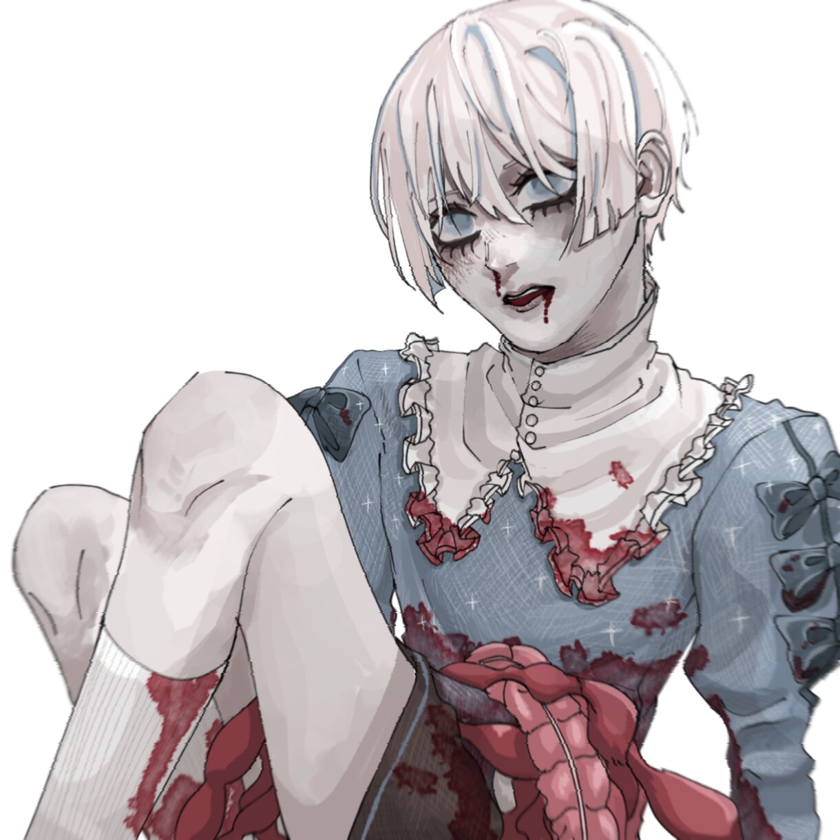 耽美な厚塗りで貴方のオリキャラ描きます まつ毛と唇が特徴な耽美な絵柄をめざします。ポップ＆ダーク イメージ3