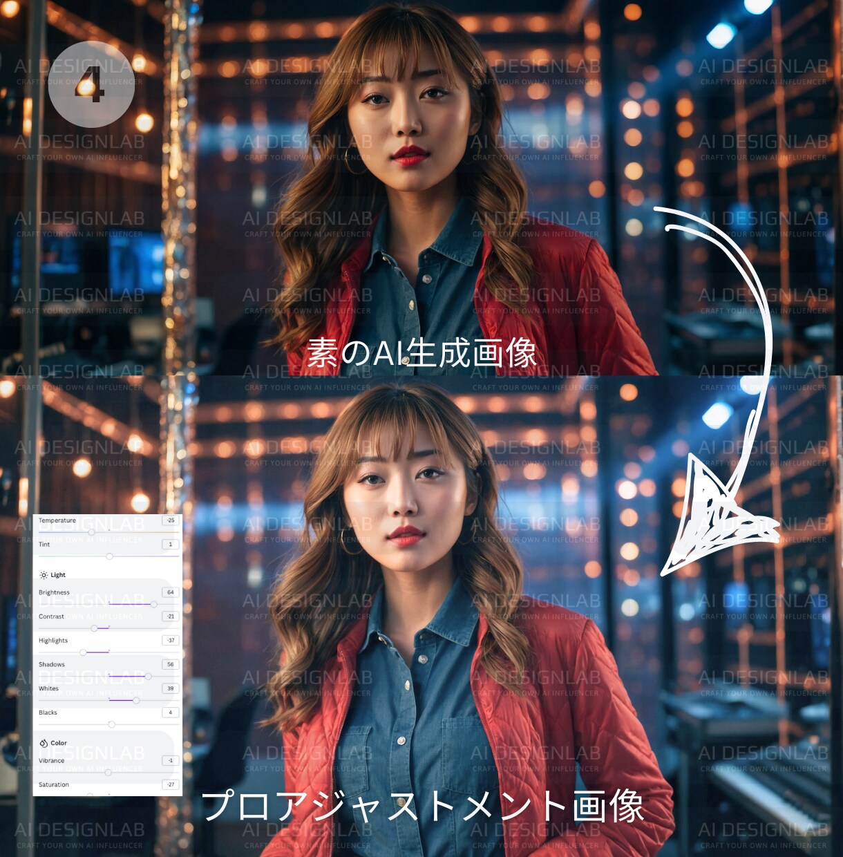 Canva超リアルモデル画像テンプレート提供します 超リアルSクラスモデル画像[商用可能]Youtuber 02 イメージ6