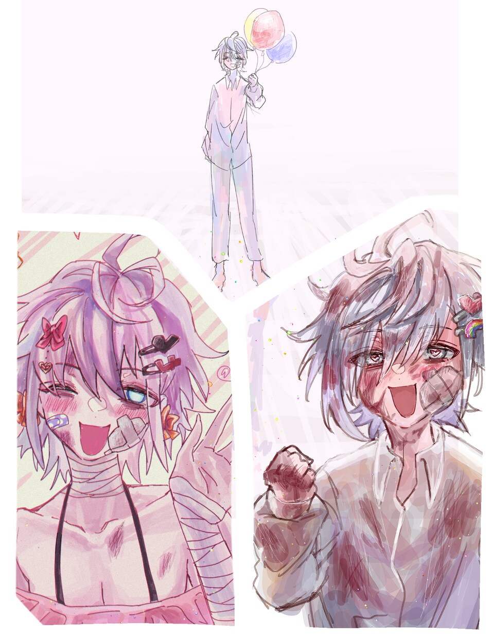 イラスト描きます！アイコン　1枚絵等　受け付けます 独特の世界観の絵を描きます　病み系で可愛い子が好きです イメージ2