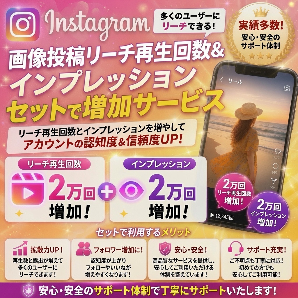 インスタ画像投稿のリーチ+インプ2万回増やします Instagramでの静止画用のSEO改善サービス！ イメージ5