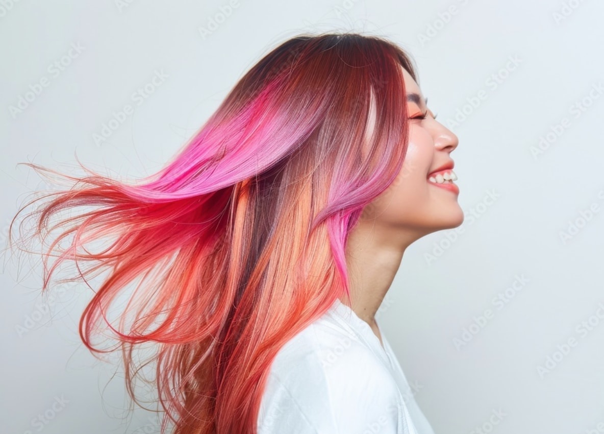 3枚セット！AI「ヘアサロンモデル」画像生成します 美容室・美容サロン向け！風にたなびくロングヘアが得意です。 イメージ1
