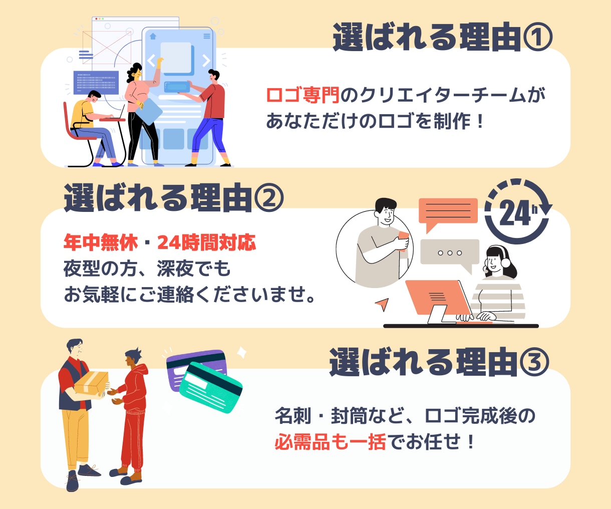 開業準備におすすめ！ロゴ・名刺等をご準備します ロゴを使って開業に必要な名刺等を制作し現物をお届け可能です！ イメージ6