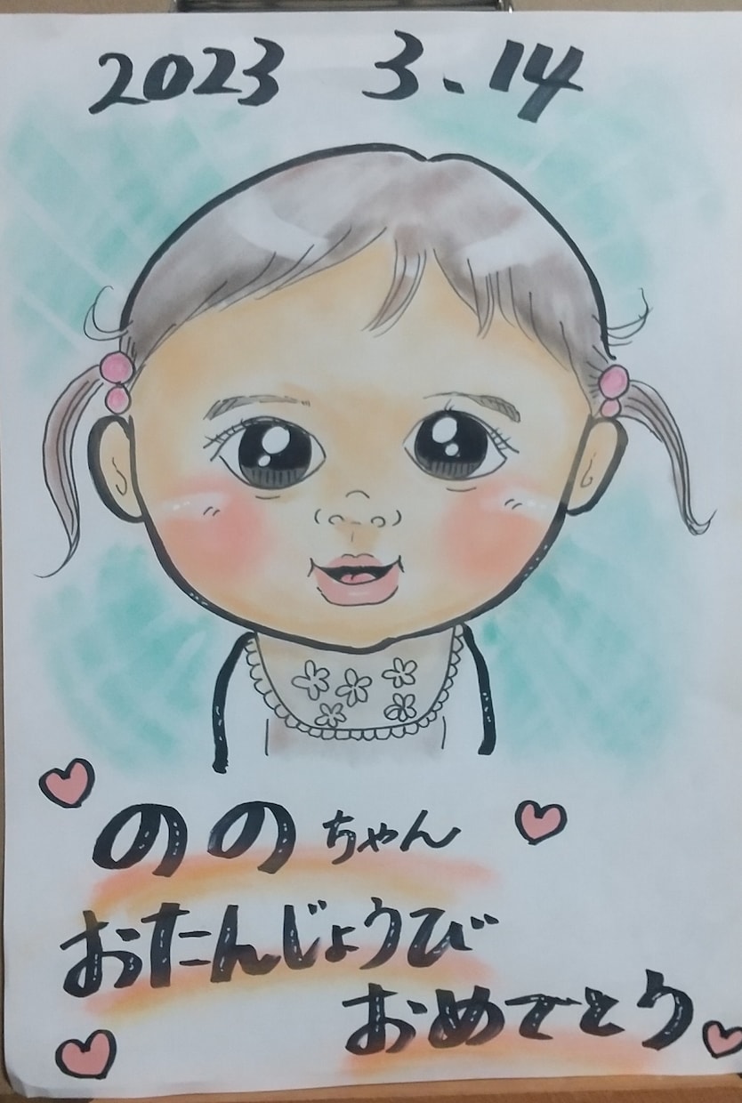 癒しの似顔絵を手描きで描きます 記念日や、大切な方へのプレゼントとしてもいかがですか？ イメージ3