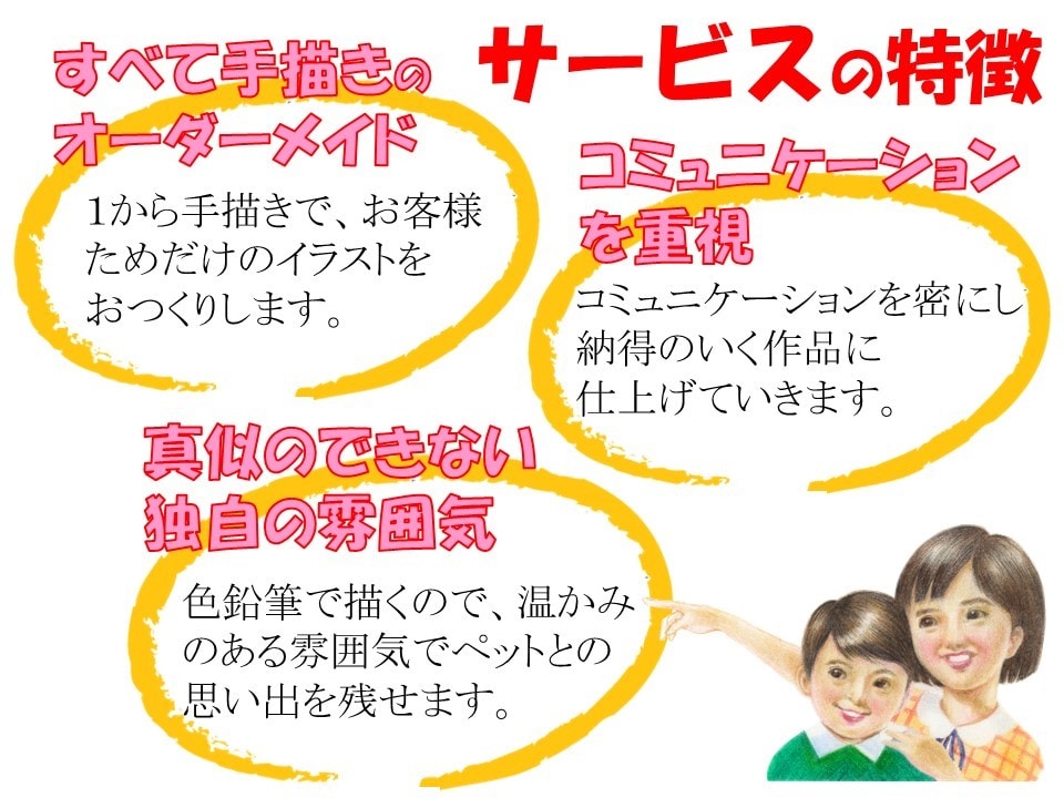 大切なペットを楽しい絵本風のイラストにします 世界にひとつのペットとの思い出をオーダーメイド イメージ3