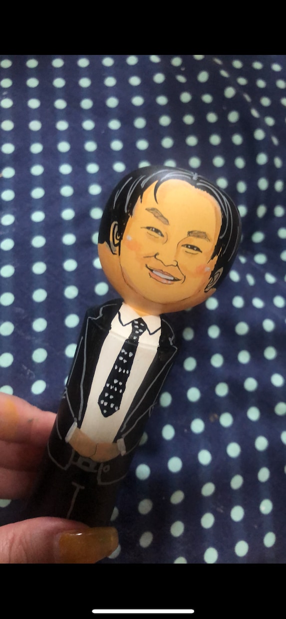 似顔絵こけし制作いたします ウェディングに！記念品に！店内に！あらゆるシーンに！ イメージ9