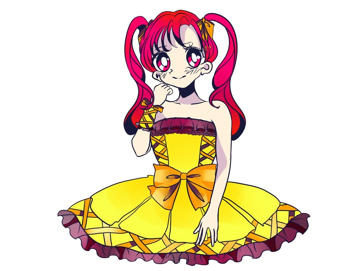 かわいい♡女の子♡のイラスト制作をします かわいい女の子のイラストを用途に合わせて加工文字入れします！ イメージ3