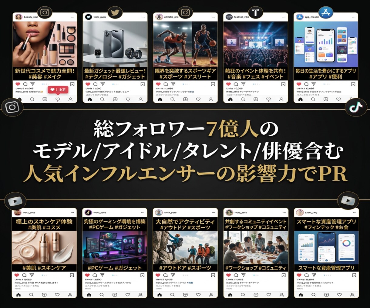 企業戦略に7億強の人気モデルの影響力を活用頂けます ヒット商品サービス多数誕生/1000万再生多数/ココナラ三冠 イメージ8