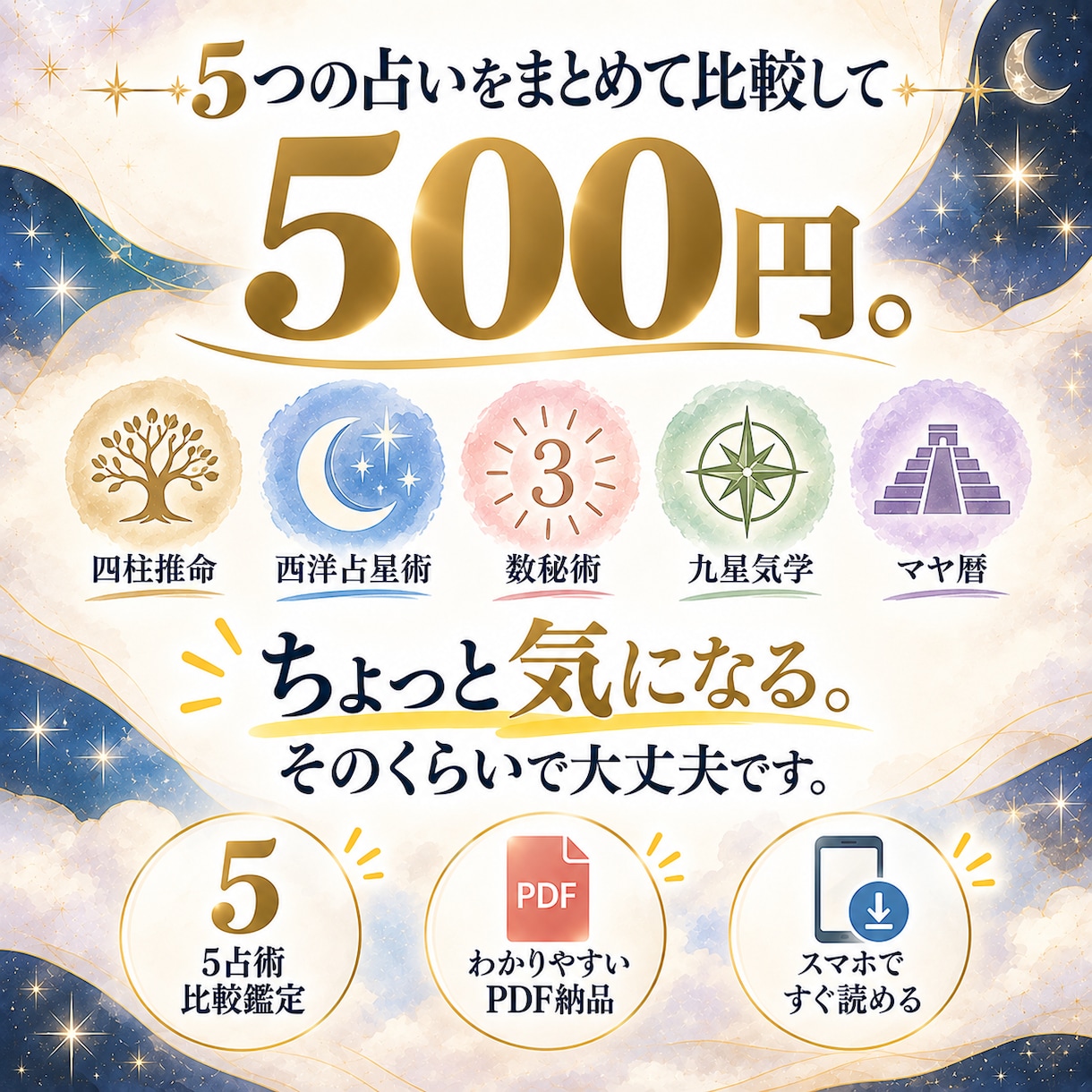 5つの占いで見たあなたの共通点と違いを鑑定します 5つで見ても、あなたは同じ人になる？ イメージ6