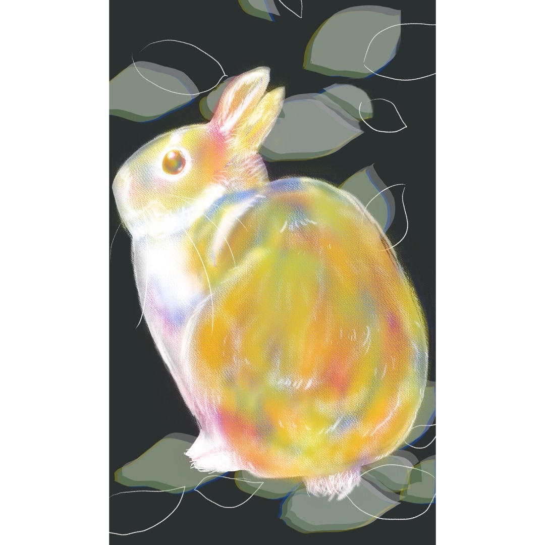 ペット・動物を三原色キャンバス風で描きます 三原色ならではの、素朴で鮮やかなふわっとした発色です。 イメージ2