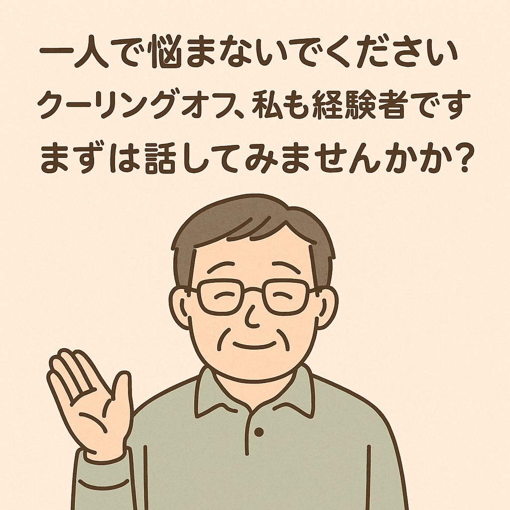 クーリングオフの不安、軽くします 「クーリングオフ、1日でも早く動きたいあなたへ。」 イメージ1