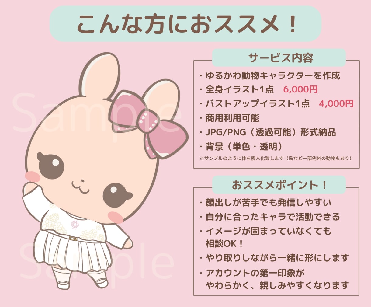 ゆるかわ動物アイコン描きます 覚えられるキャラクターでSNSをファン化 イメージ4